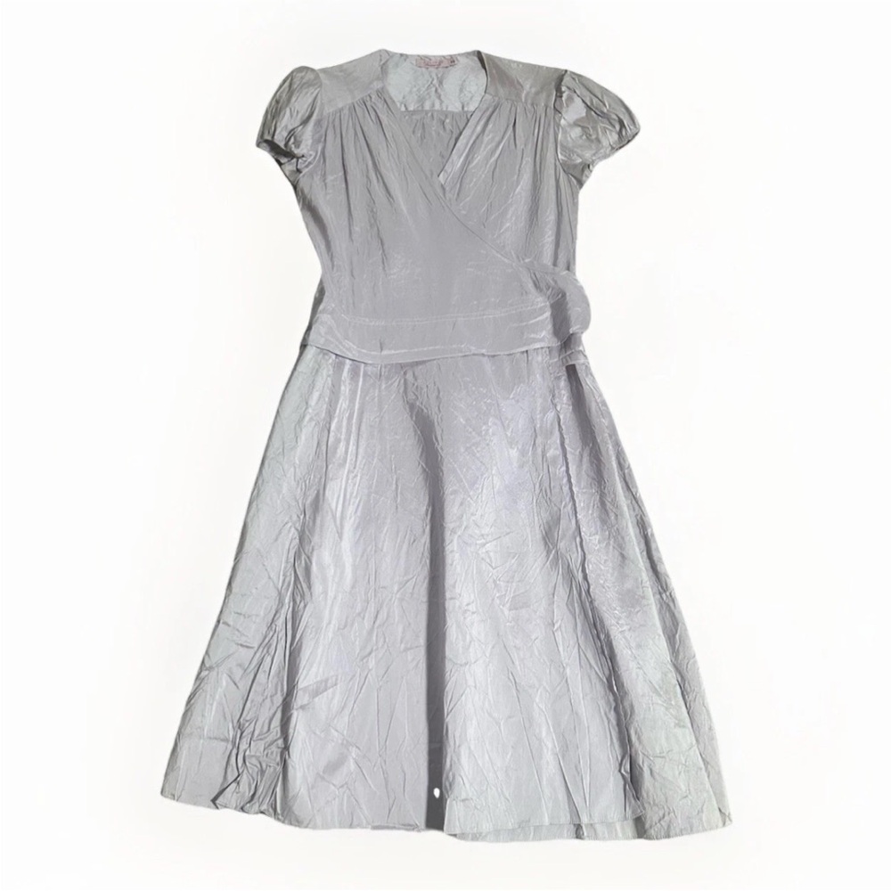 Calypso St. Barth Wrap Elegant Women's Dress silk Lavander